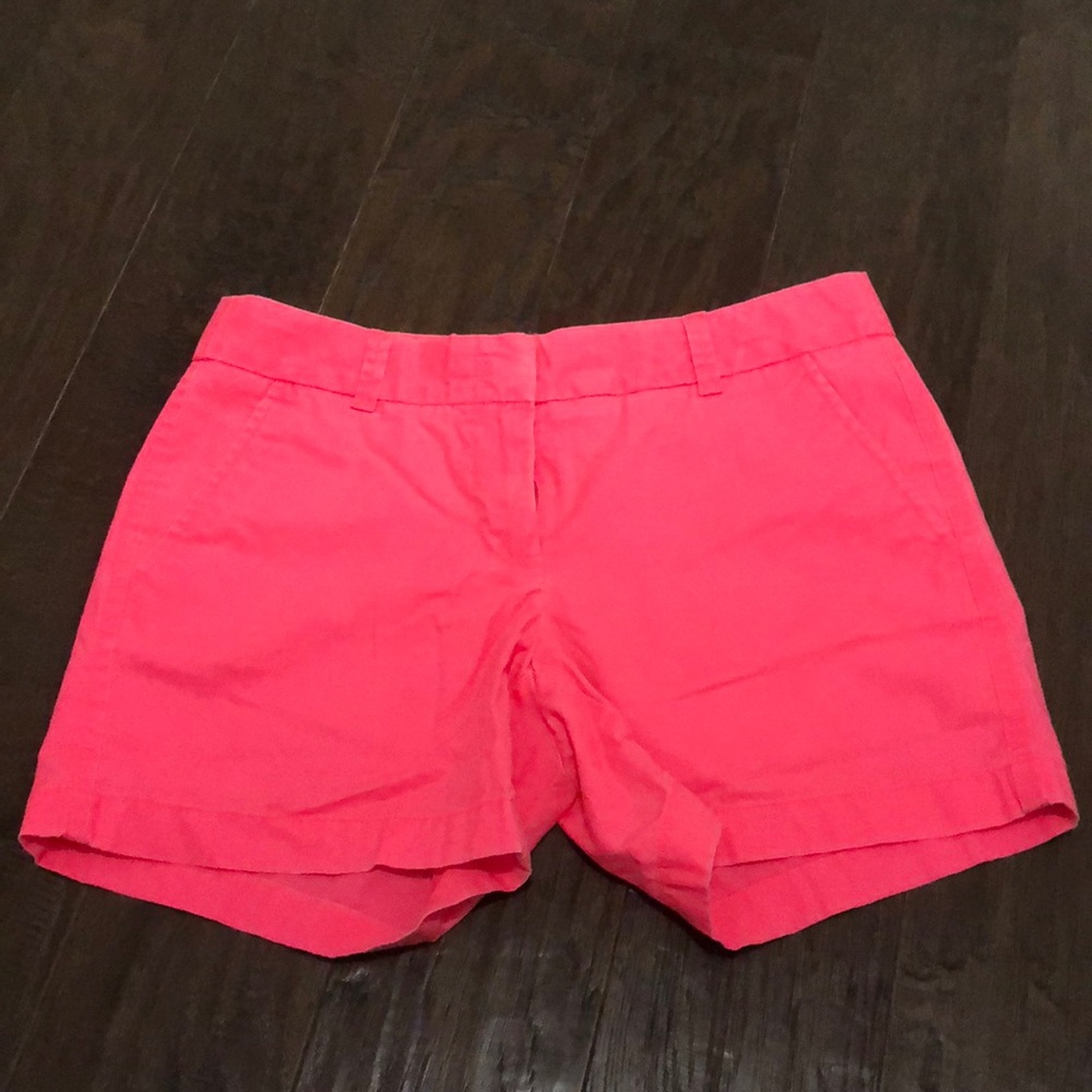 J Crew women’s  bright pink shorts size 4